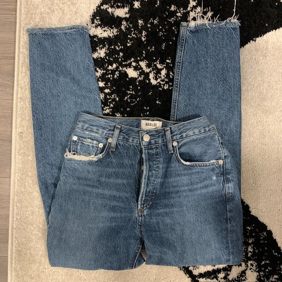 Agolde Jamie High Rise Classic Jeans In 